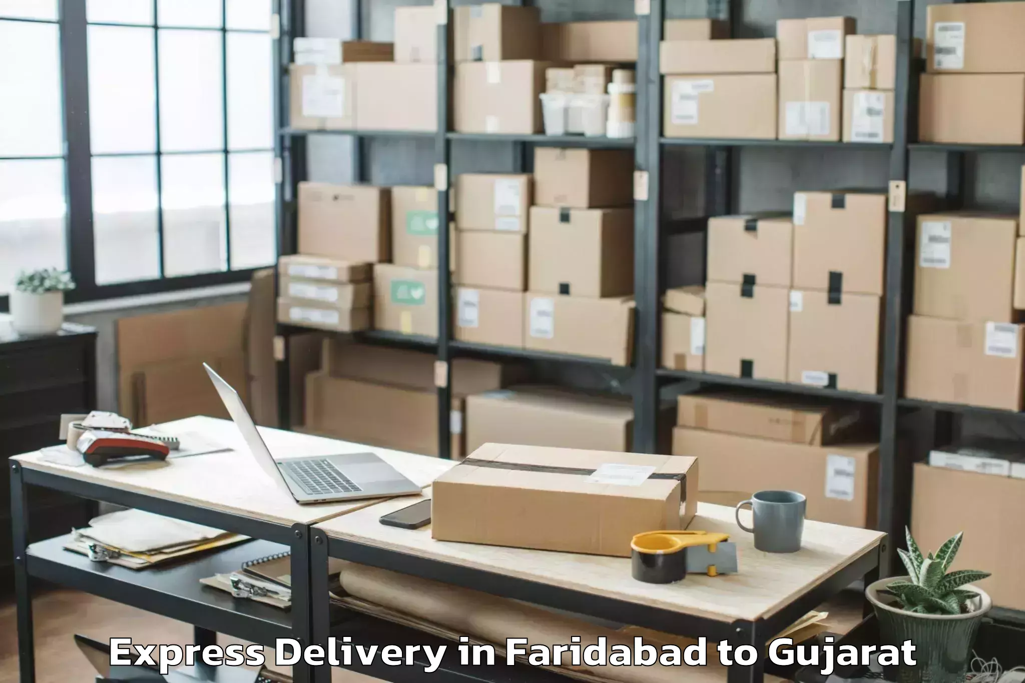 Faridabad to Plastindia International Unive Express Delivery Booking